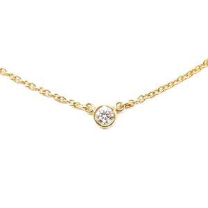 Tiffany Yellow Gold Diamond By the Yard Necklace